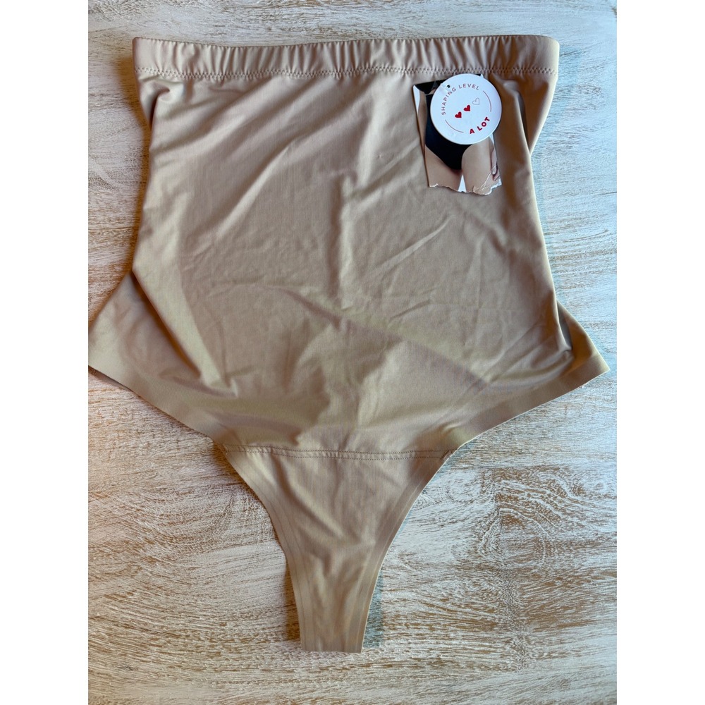 Assets by Spanx Medium High Waist Thong Women Nude